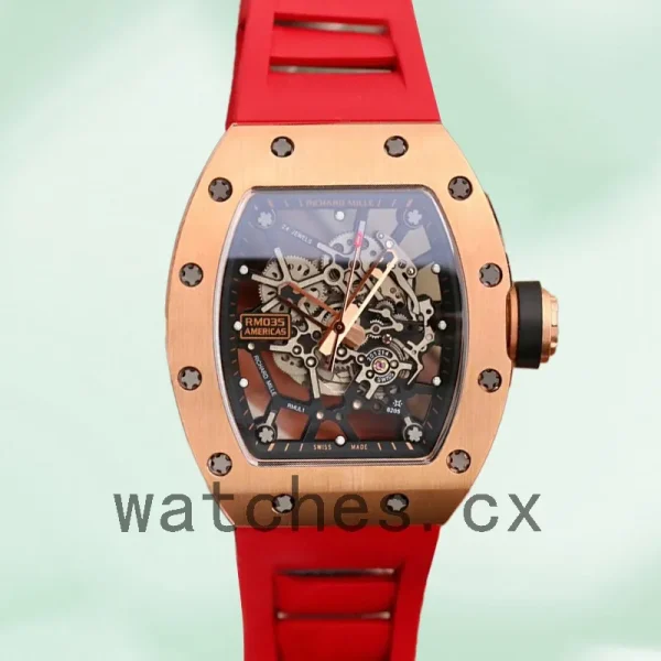 Richard Mille RM035 Around 50*42mm Men RM035-004 Rubber Band - Image 2