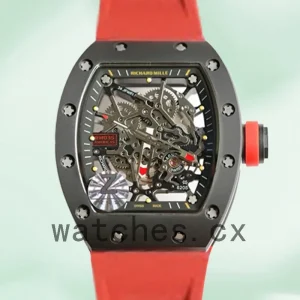 Richard Mille RM035 RM035-006 Around 50*45mm Men Rubber Band Mechanical