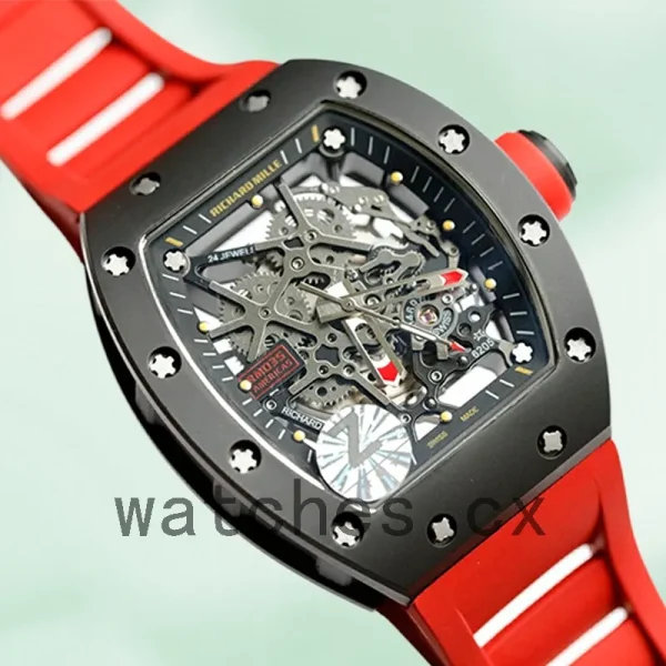 Richard Mille RM035 RM035-006 Around 50*45mm Men Rubber Band Mechanical - Image 3