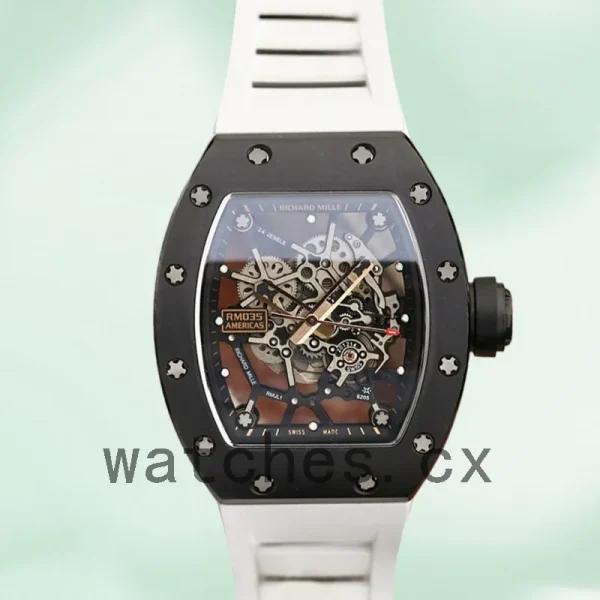 Richard Mille RM035 RM035-009 Around 50*42mm Men Rubber Band - Image 2