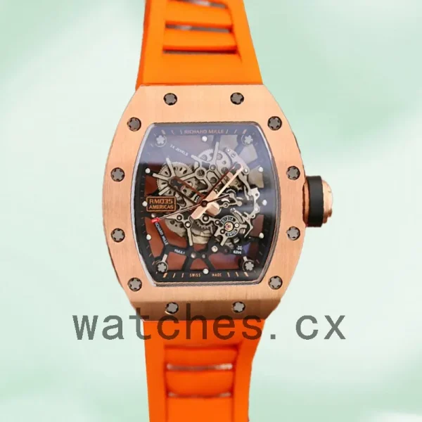 Richard Mille RM035 Men Around 50*45mm RM035-010 Rose Gold - Image 2