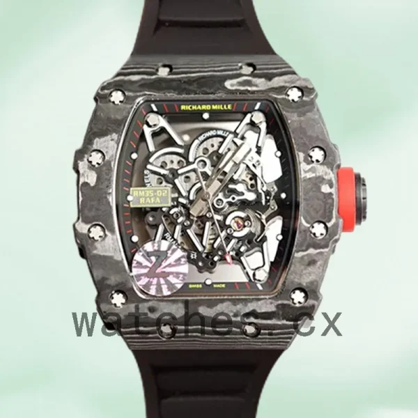 Richard Mille RM35-02 RM35-02-002 Around 50*42mm Men Transparent Dial Mechanical