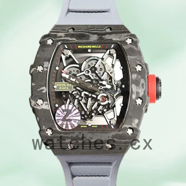 Richard Mille RM35-02 Men Around 50*42mm RM35-02-003 Mechanical Rubber Band