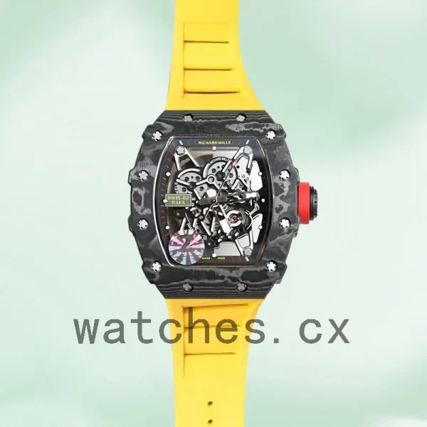 Richard Mille RM35-02 Men Around 50*42mm RM35-02-004 Slate Grey Rubber Band - Image 2