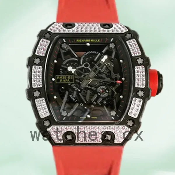 Richard Mille RM35-02 Men Around 50*42mm RM35-02-019 Transparent Dial