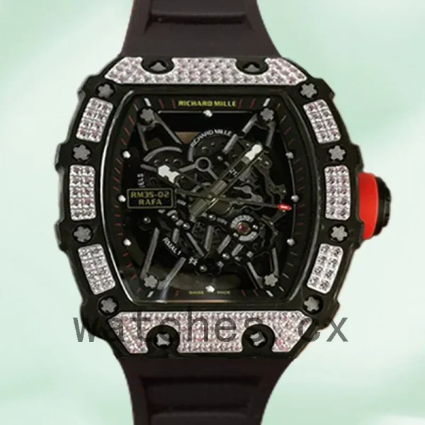 Richard Mille RM35-02 Around 50*42mm Men RM35-02-020 Black