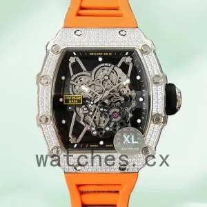 Richard Mille RM35-02 RM35-02-022 Men Around 45mm Silver-tone