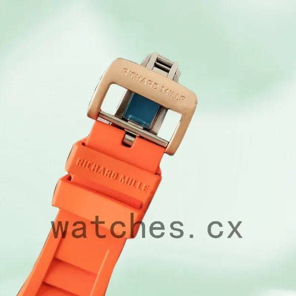 Richard Mille RM35-02 Men Around 45mm RM35-02-026 Rubber Band Rose Gold-tone - Image 3