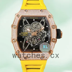 Richard Mille RM35-02 Around 45mm RM35-02-028 Men Rubber Band Transparent Dial