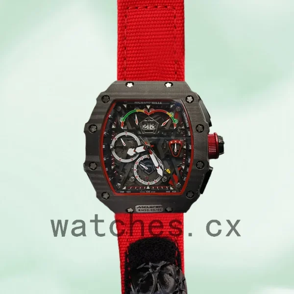 Richard Mille RM50-03 Around 50*44.5mm Men RM50-03-001 Transparent Dial Black - Image 2