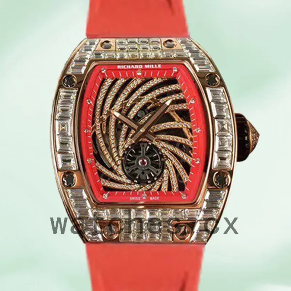 Richard Mille RM51-02 Around 45*37mm Ladies RM51-02-001 Rose Gold-tone Mechanical