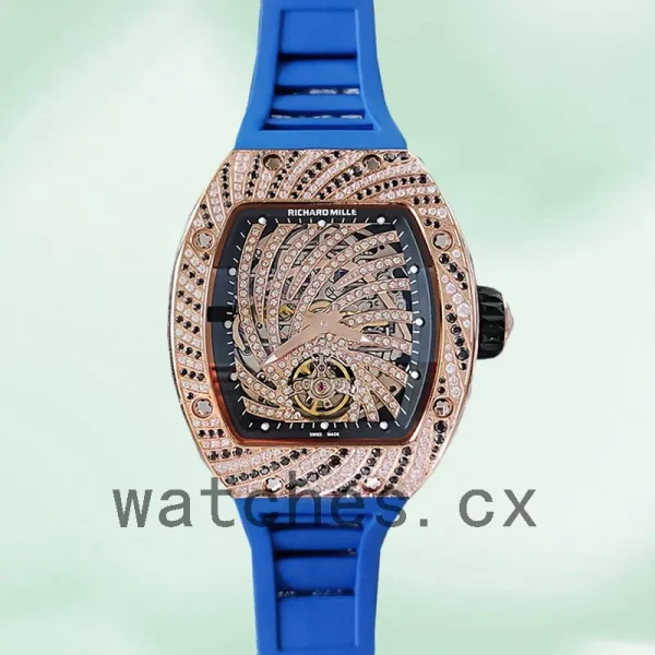 Richard Mille RM51-02 RM51-02-009 Ladies Around 48*40mm Rubber Band - Image 2