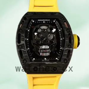 Richard Mille RM052 Men Around 50*43mm RM052-007 Black Mechanical