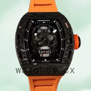 Richard Mille RM052 Around 50*43mm Men RM052-008 Black Skull Dial