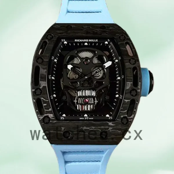 Richard Mille RM052 Around 50*43mm Men RM052-009 Black Mechanical