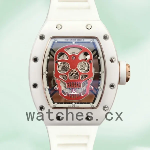 Richard Mille RM52-01 RM52-01-001 Men Around 50*42mm White