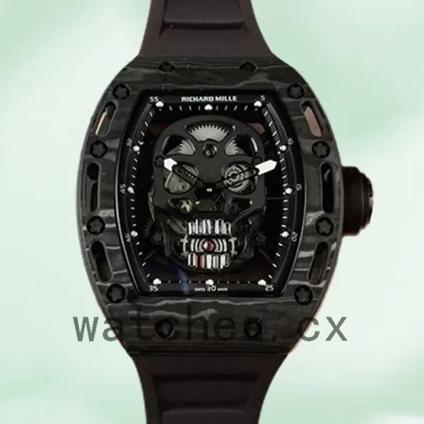 Richard Mille RM052 Men RM052-010 Around 50*43mm Mechanical Black