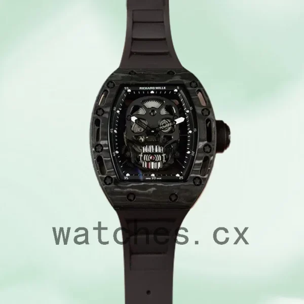 Richard Mille RM052 Men RM052-010 Around 50*43mm Mechanical Black - Image 2