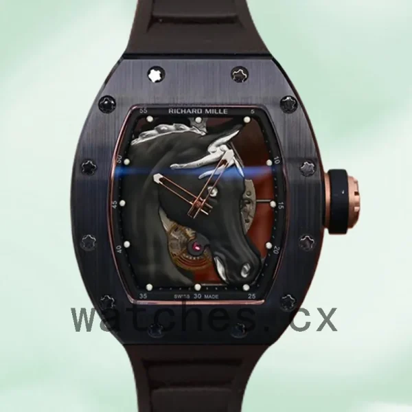 Richard Mille RM52-02 Men Around 50*40mm RM52-02-002 Black