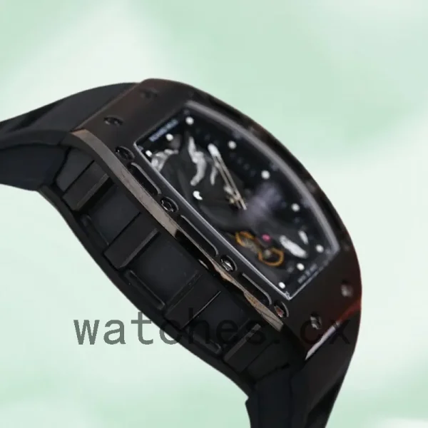 Richard Mille RM52-02 Around 50*40mm Men RM52-02-003 Horse Head Skeleton Dial Rubber Band - Image 3