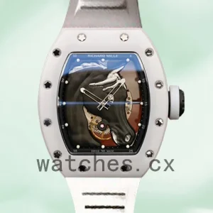 Richard Mille RM52-02 RM52-02-004 Men Around 50*40mm Mechanical Horse Head Skeleton Dial