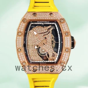 Richard Mille RM52-02 Men RM52-02-011 Around 43mm Rose Gold-tone Horse Dial