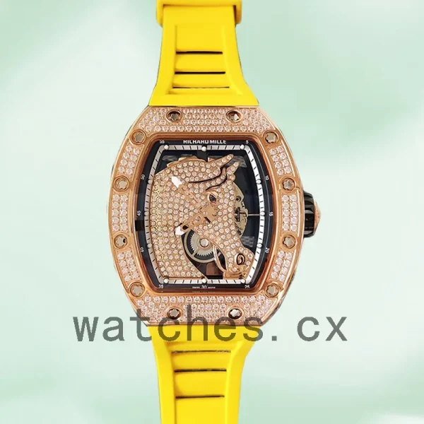Richard Mille RM52-02 Men RM52-02-011 Around 43mm Rose Gold-tone Horse Dial - Image 2