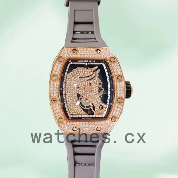 Richard Mille RM52-02 RM52-02-012 Around 43mm Men Rubber Band Horse Dial - Image 2