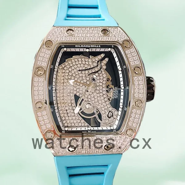 Richard Mille RM52-02 RM52-02-016 Around 43mm Men Rubber Band