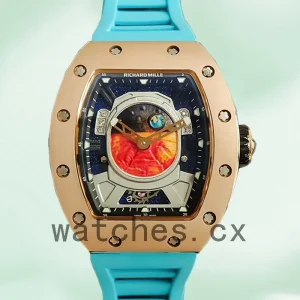 Richard Mille RM52-05 RM52-05-002 Men Around 50*42mm Rose Gold-tone