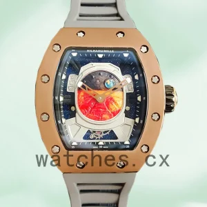 Richard Mille RM52-05 Men RM52-05-003 Around 50*42mm Rubber Band Mars Earth Dial