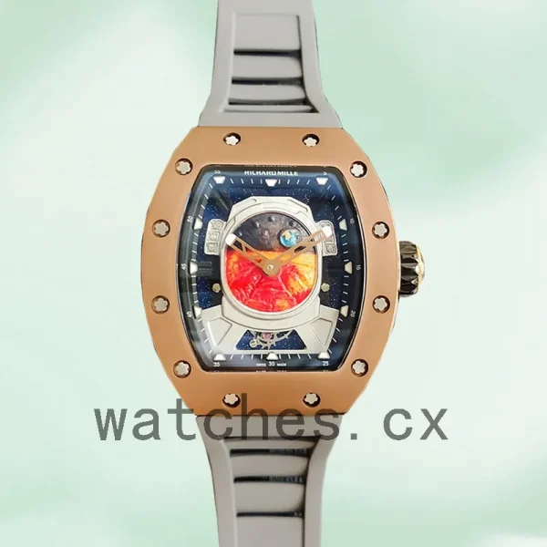 Richard Mille RM52-05 Men RM52-05-003 Around 50*42mm Rubber Band Mars Earth Dial - Image 2