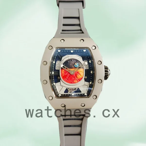 Richard Mille RM52-05 Around 50*42mm RM52-05-009 Men Mechanical Silver-tone - Image 2