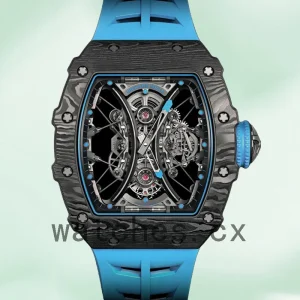 Richard Mille RM53-01 RM53-01-001 Around 50*40mm Men Rubber Band Transparent Dial