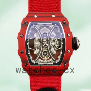 Richard Mille RM53-01 Men RM53-01-002 Around 50*43mm Red Rubber Band