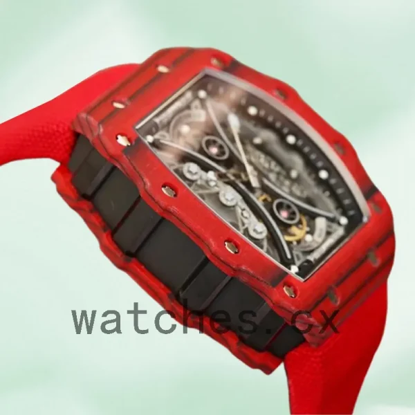 Richard Mille RM53-01 Men RM53-01-002 Around 50*43mm Red Rubber Band - Image 3