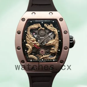 Richard Mille RM57-01 Around 50*40mm RM57-01-002 Men Rubber Band