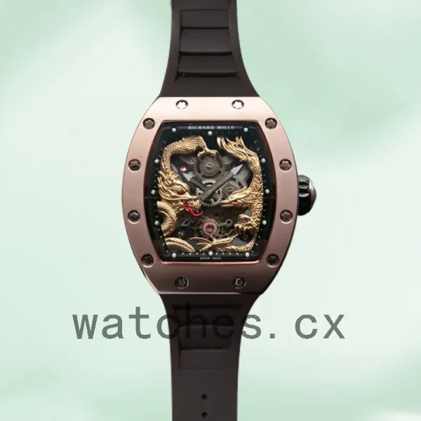 Richard Mille RM57-01 Around 50*40mm RM57-01-002 Men Rubber Band - Image 2
