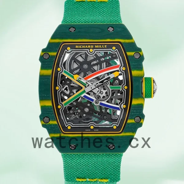 Richard Mille RM 67-02 RM 67-02 Around 40mm Men Transparent Dial Strap