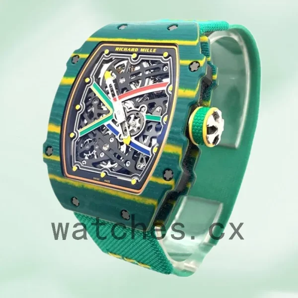 Richard Mille RM 67-02 RM 67-02 Around 40mm Men Transparent Dial Strap - Image 3