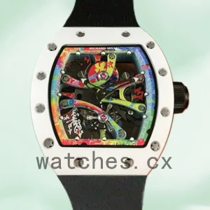 Richard Mille RM68-01 RM68-01-002 Around 50*40mm Men Rubber Band