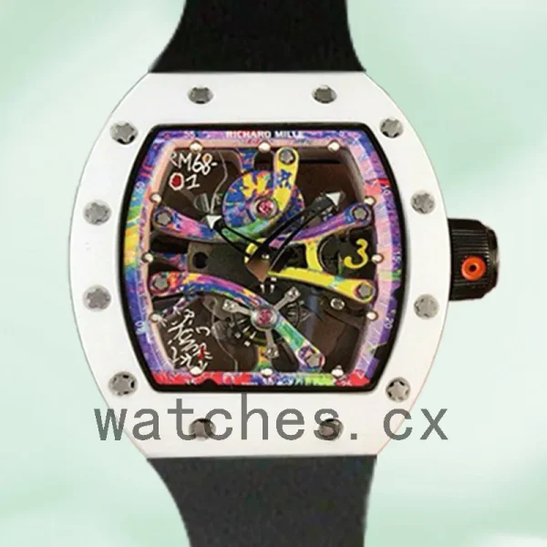 Richard Mille RM68-01 RM68-01-004 Around 50*40mm Men White