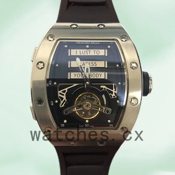 Richard Mille RM069 RM069-001 Men Around 50*43mm Silver Mechanical