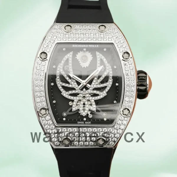 Richard Mille RM019 RMSpider-001 Around 45*38mm Men Rubber Band Diamonds
