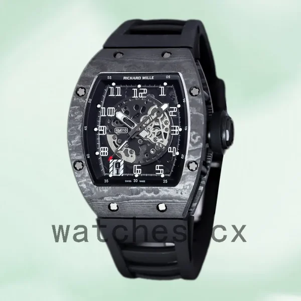 Richard Mille RM 010 50*42mm Men RM 010-007 Black Transparent Dial - Image 2