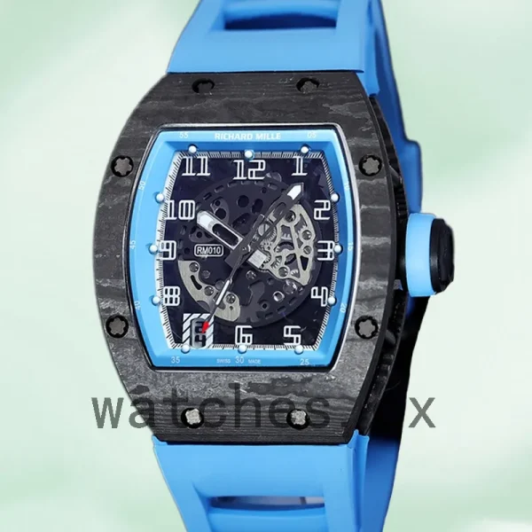 Richard Mille RM 010 50*42mm RM 010-008 Men Transparent Dial