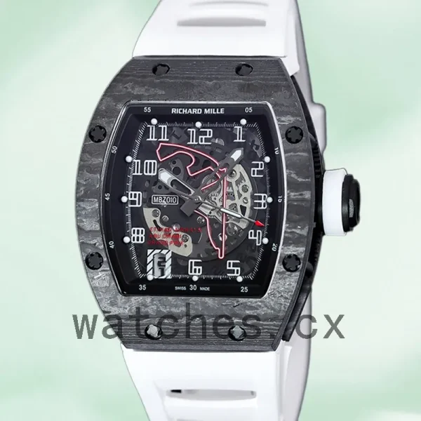 Richard Mille RM 010 50*42mm Men RM 010-010 Automatic Black