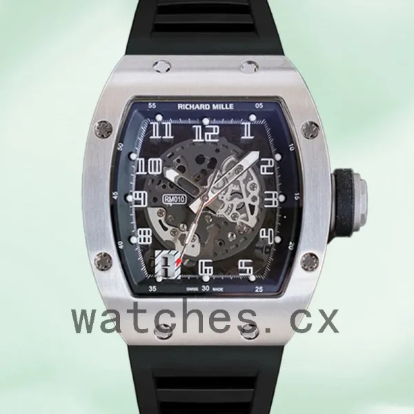 Richard Mille RM010 Men Around 50*40mm RM010 Black Dial
