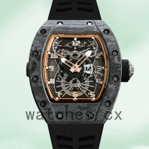 Richard Mille RM022 RM022 Men Around 50*40mm Rubber Band Black