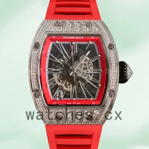 Richard Mille RM023 RM023 Around 50*40mm Men Rubber Band Transparent Dial